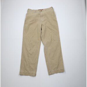 Vtg 90s Y2K Abercrombie & Fitch Mens 32x32 Faded Heavy Wide Leg Surplus Pants
